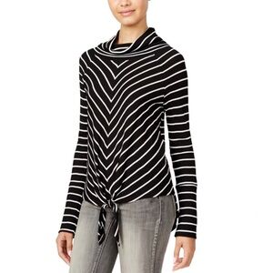 American Rag by Macy’s Womens Striped Knot Peasant Blouse